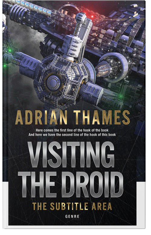 Front view of Premade Science Fiction Book Cover - Silk