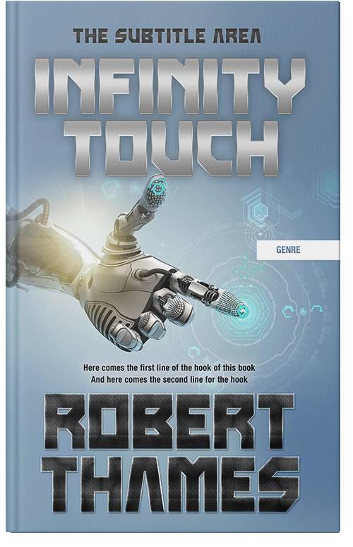 Front view of Premade Science Fiction Book Cover - Gull Gray