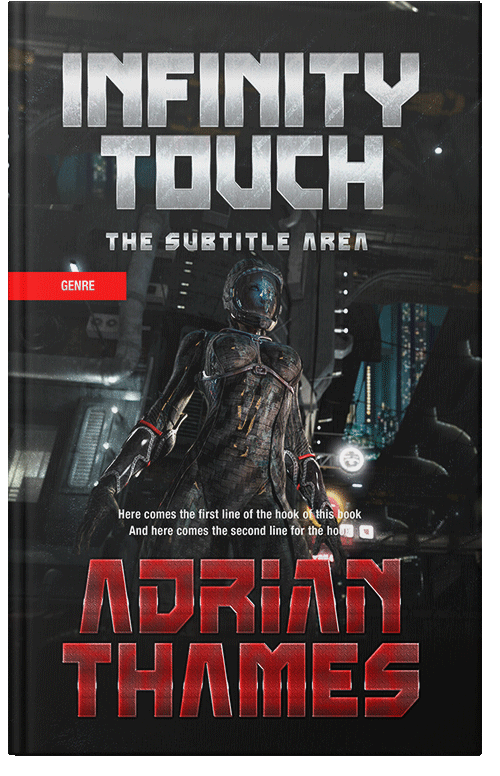 Front view of Premade Science Fiction Book Cover - Old Rose