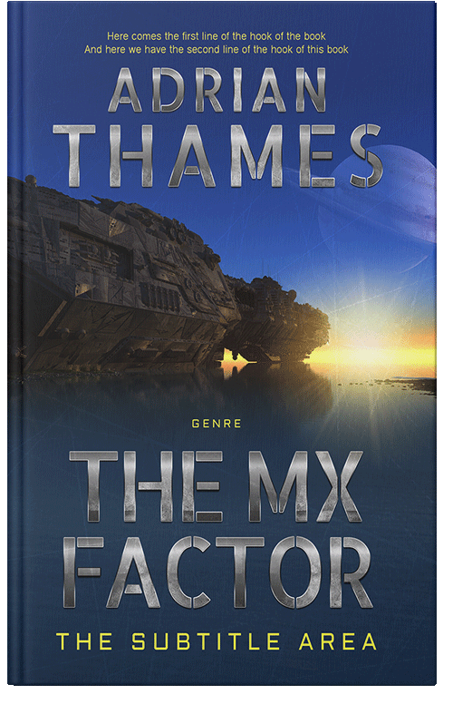 Front view of Premade Science Fiction Book Cover - Cloud Burst