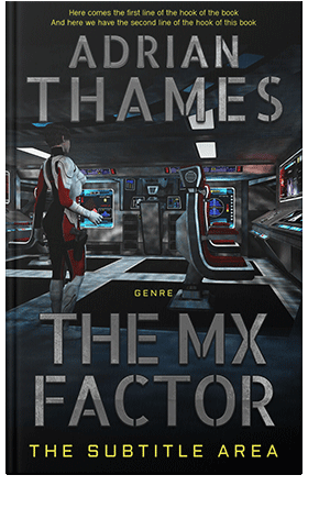 Pre Made Book Cover Black