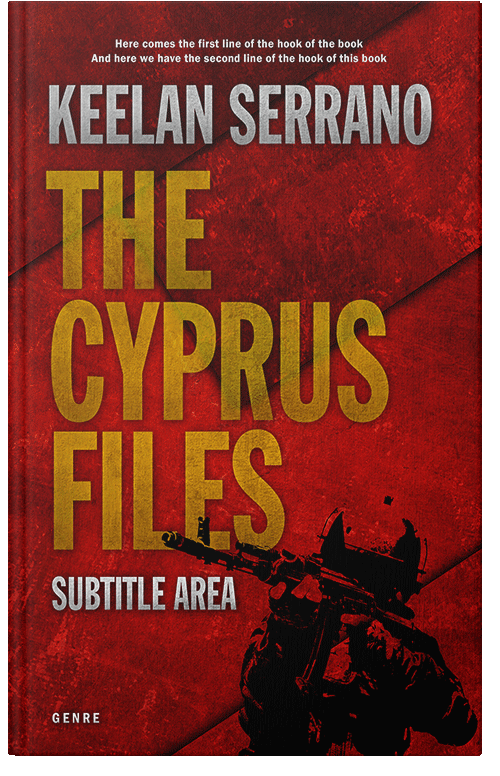 Front view of Premade Mystery & Thriller & Suspense Book Cover - Dark Burgundy