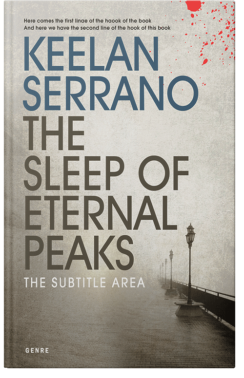 Front view of Premade Mystery & Thriller & Suspense Book Cover - Swirl