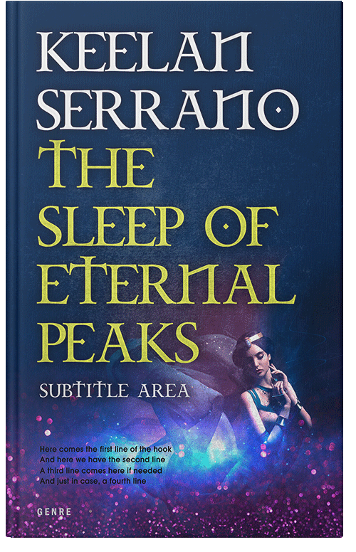 Front view of Premade Fantasy Book Cover - Blue Zodiac