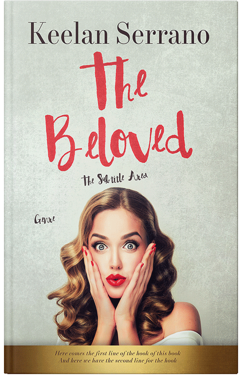 Front view of Premade Self-Improvement & Self-Help Book Cover - Satin Linen