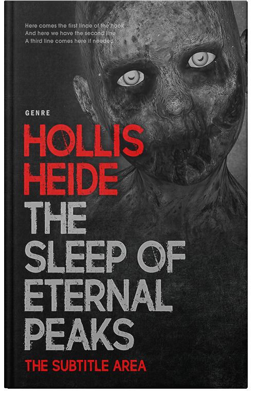 Front view of Premade Horror Book Cover - Cod Gray