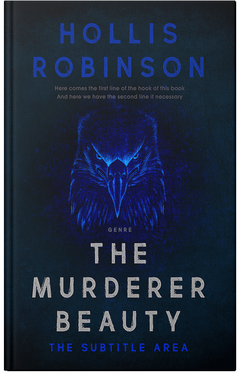 Front view of Premade Horror Book Cover - Black Pearl