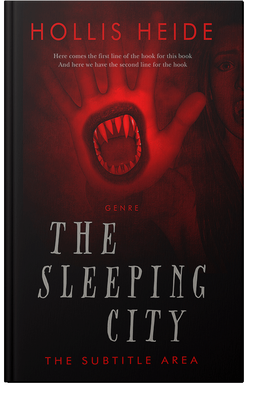 Front view of Premade Horror Book Cover - Creole