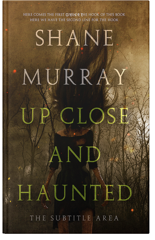 Front view of Premade Horror Book Cover - Brown Tumbleweed