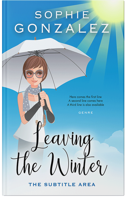 Front view of Premade Teen & Young Adult Book Cover - Denim