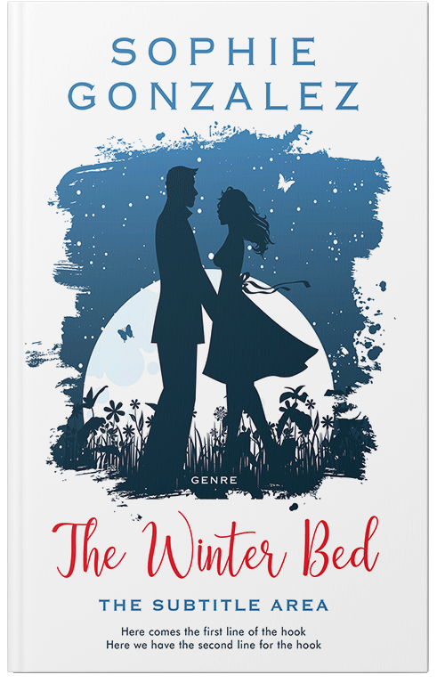 Front view of Premade Romance Book Cover - Blumine