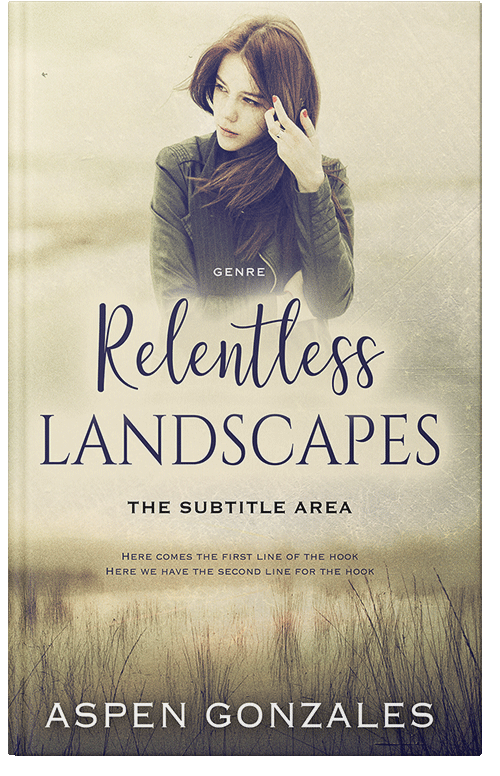 Front view of Premade Romance Book Cover - Stark White