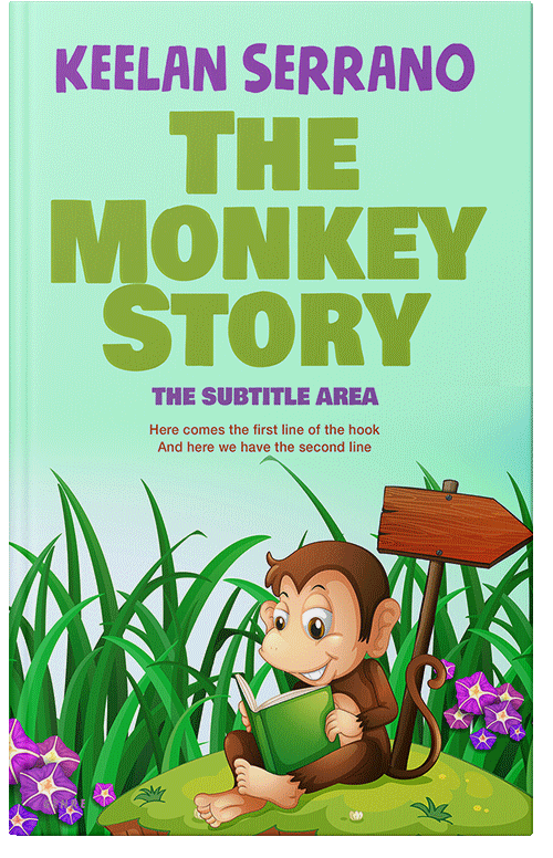 Front view of Premade Fantasy Book Cover - Mint Tulip