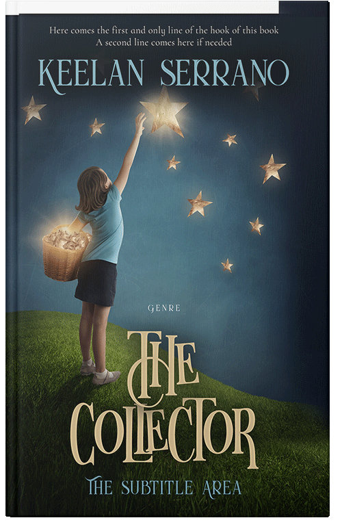 Front view of Premade Fantasy Book Cover - Outer Space