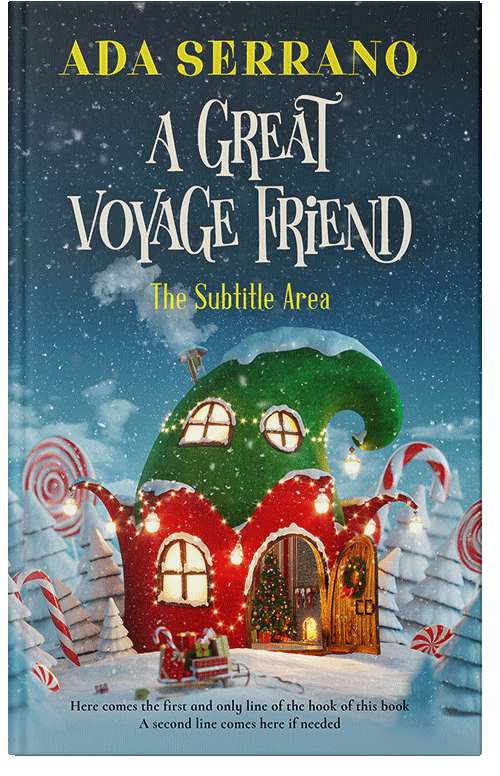 Front view of Premade Fantasy Book Cover - Tan