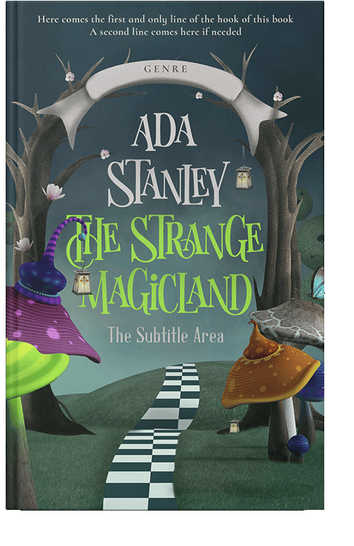 Front view of Outer Space #4878 - Premade Fantasy Book Cover