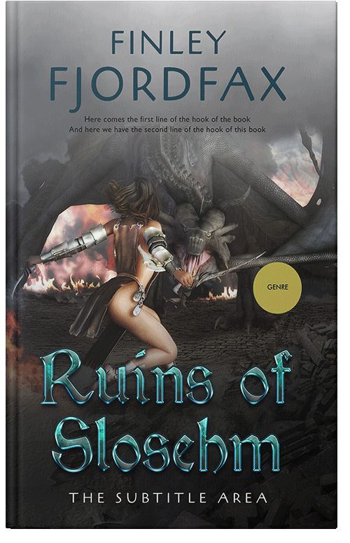 Front view of Premade Fantasy Book Cover - Heavy Metal