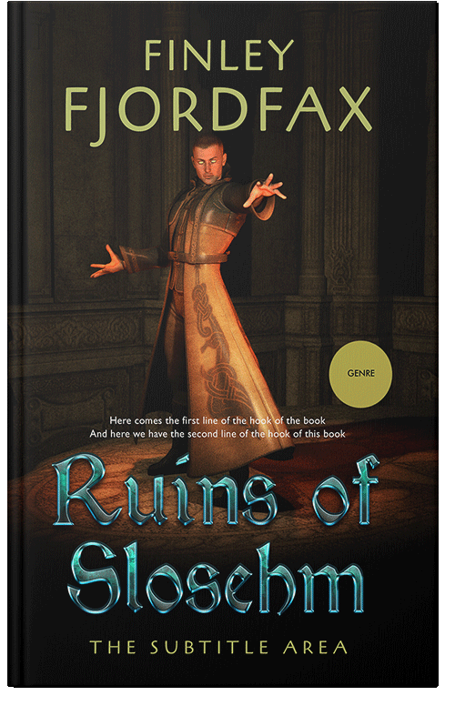 Front view of Premade Fantasy Book Cover - Night Rider