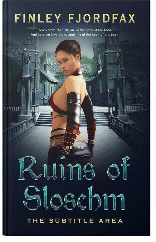 Front view of Premade Fantasy Book Cover - Ebony