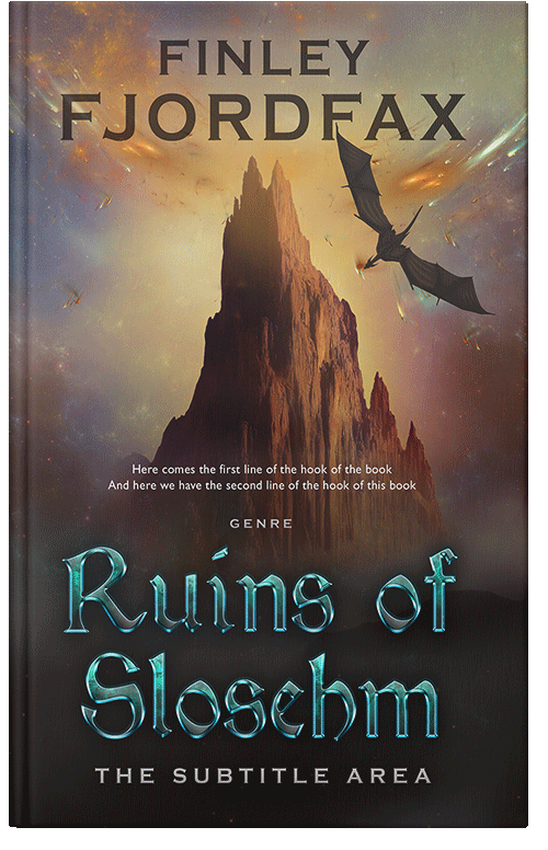 Front view of Premade Fantasy Book Cover - Dune