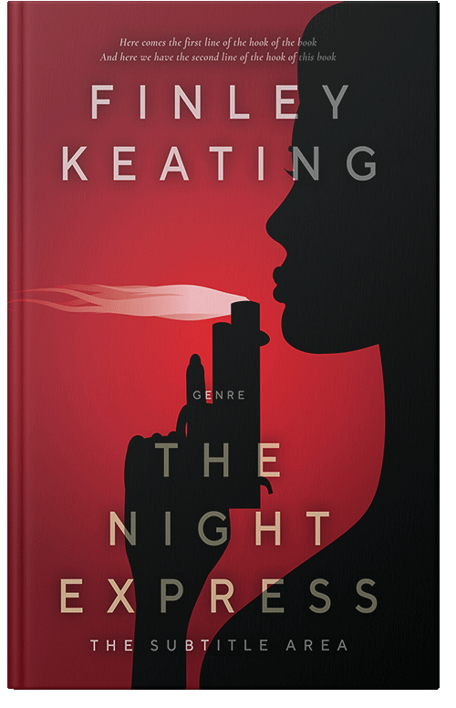 Front view of Premade Mystery & Thriller & Suspense Book Cover - Merlot