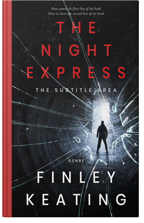 Front view of Premade Mystery & Thriller & Suspense Book Cover - Black