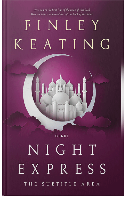 Front view of Premade Religion & Spirituality Book Cover - Wine Berry