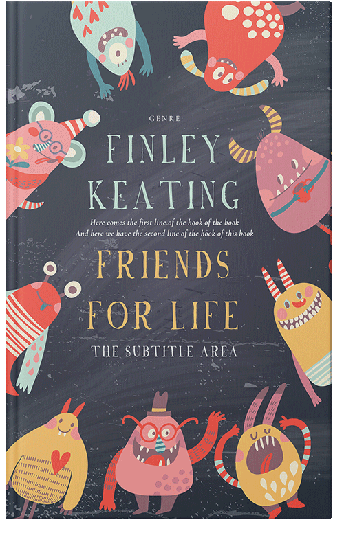 Front view of Premade Fantasy Book Cover - Tonys Pink