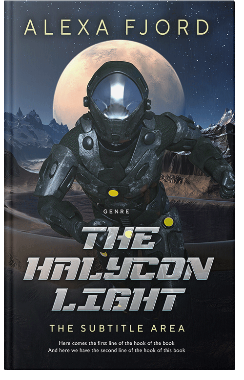 Front view of Premade Science Fiction Book Cover - Ebony Clay