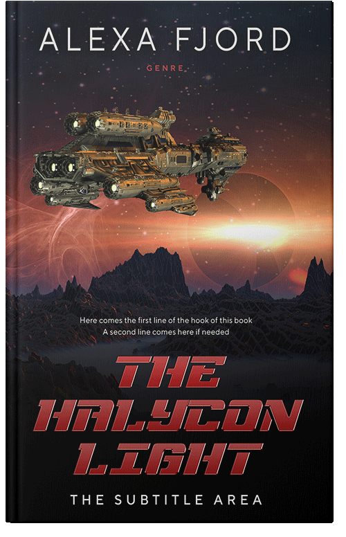 Front view of Premade Science Fiction Book Cover - Contessa