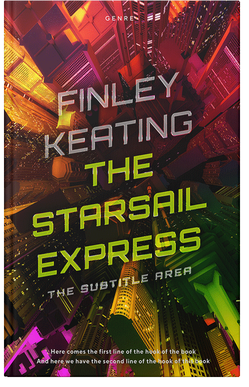 Front view of Premade Action & Adventure Book Cover - Raw Sienna