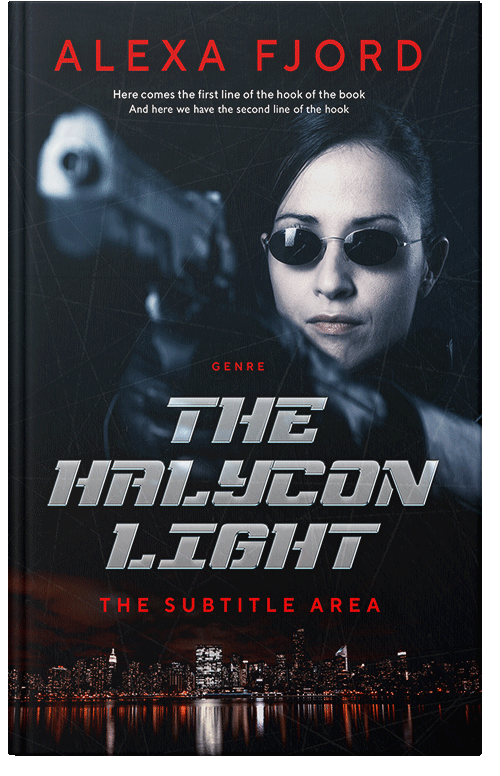 Front view of Premade Mystery & Thriller & Suspense Book Cover - Pink Swan