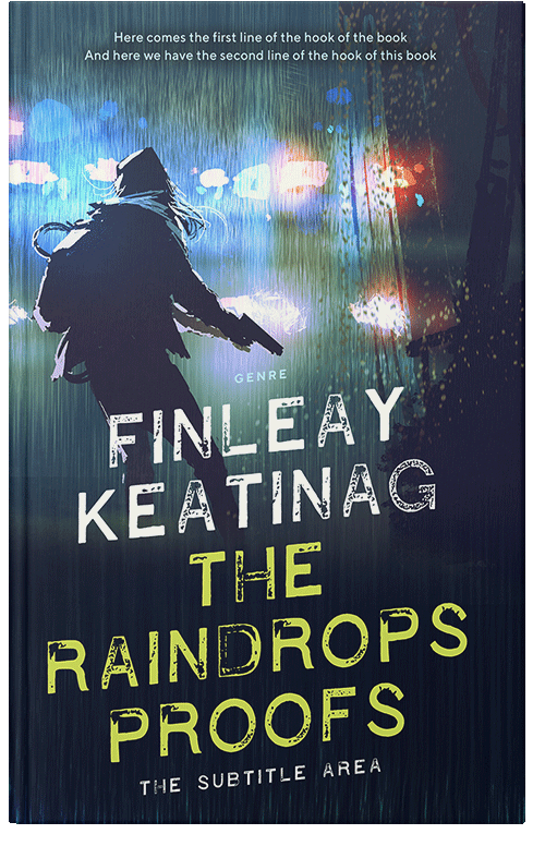 Front view of Premade Action & Adventure Book Cover - Mirage