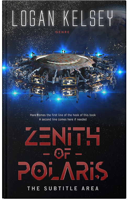 Front view of Premade Science Fiction Book Cover - Ebony