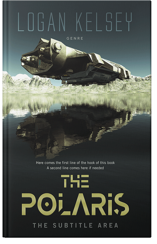 Front view of Premade Science Fiction Book Cover - Shark