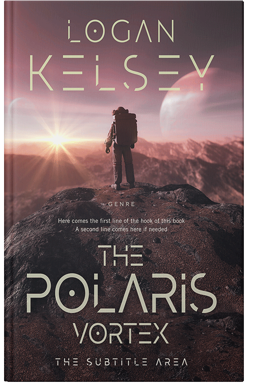 Front view of Premade Science Fiction Book Cover - Woody Brown