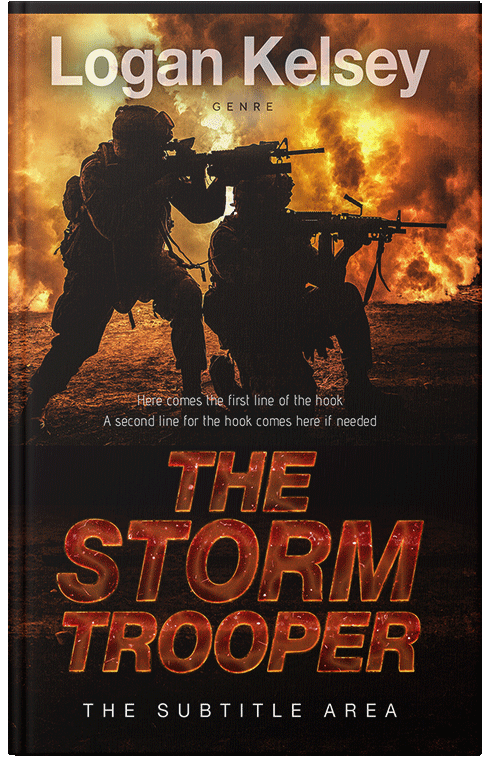 Front view of Premade Apocalyptica Book Cover - Graphite