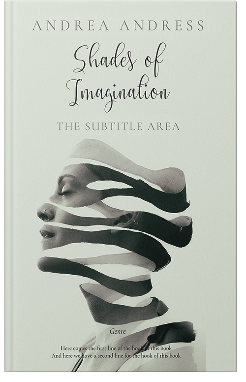 Front view of Premade Abstract Book Cover - Gray Nurse