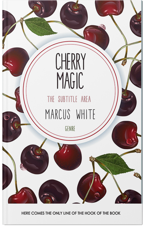 Front view of Premade Cookbooks & Food & Wine Book Cover - Cocoa Bean