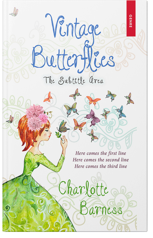 Front view of Premade Abstract Book Cover - Kidnapper