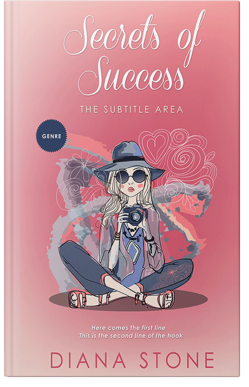 Front view of Premade Teen & Young Adult Book Cover - Petite Orchid