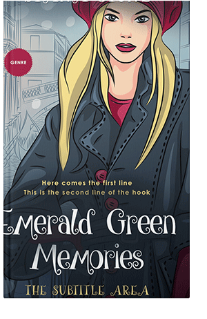 Pre Made Book Cover Ebony Clay