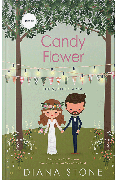 Front view of Premade Romance Book Cover - Foggy Gray