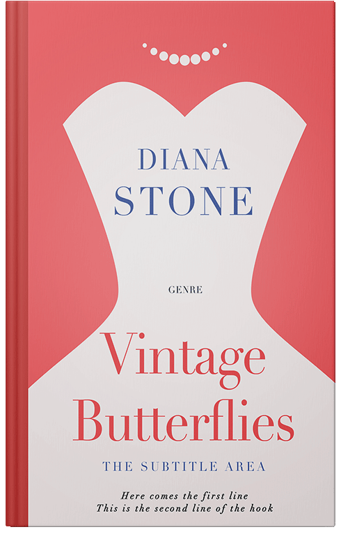 Front view of Premade Romance Book Cover - Burnt Sienna