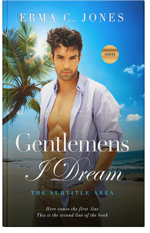 Front view of Premade Erotica Book Cover - Taupe