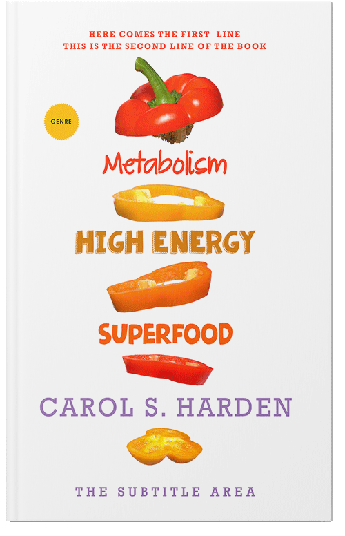 Front view of Premade Health & Dieting & Fitness Book Cover - Golden Bell