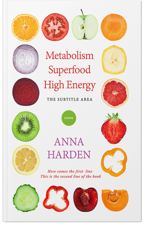 Front view of Premade Health & Dieting & Fitness Book Cover - Golden Grass