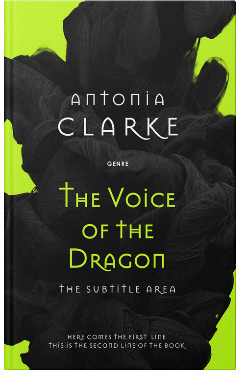 Front view of Premade Abstract Book Cover - Cod Gray