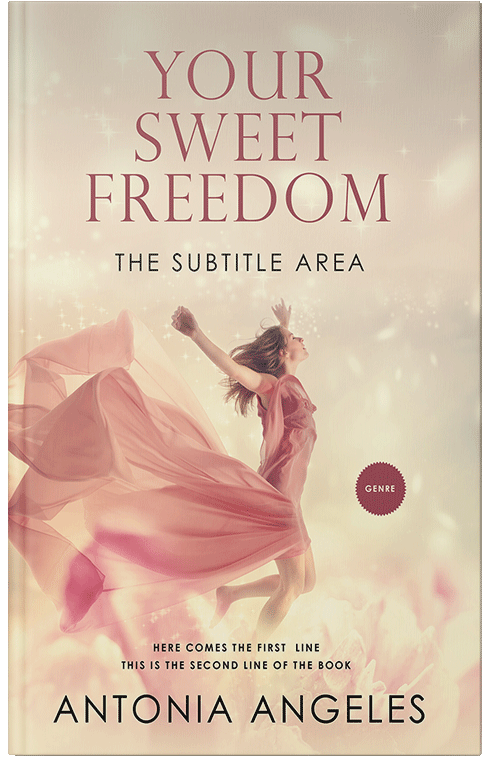 Front view of Premade Self-Improvement & Self-Help Book Cover - Almond