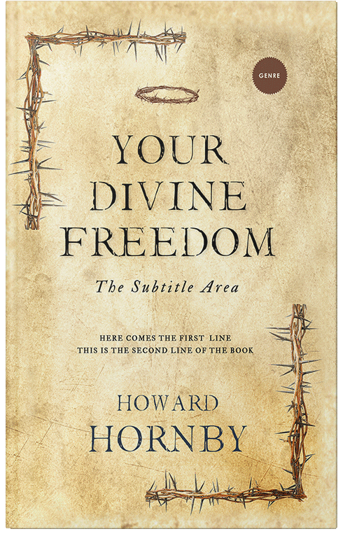 Front view of Premade Religion & Spirituality Book Cover - Double Colonial White